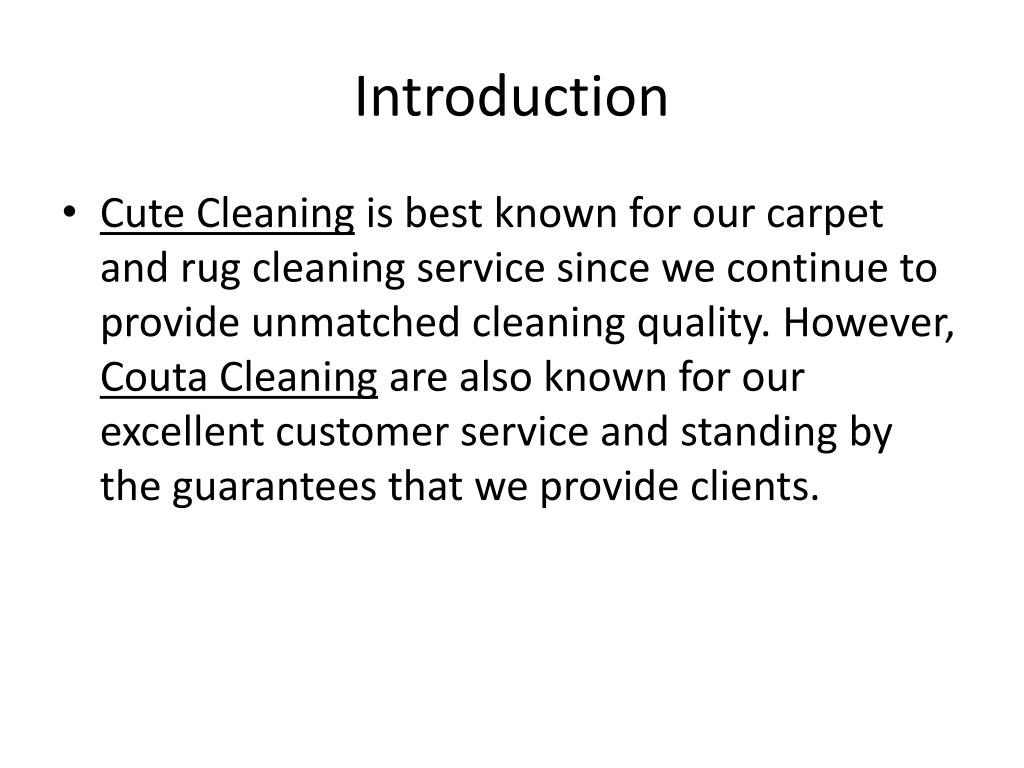 PPT Couta Cleaning PowerPoint Presentation, free download ID6920410