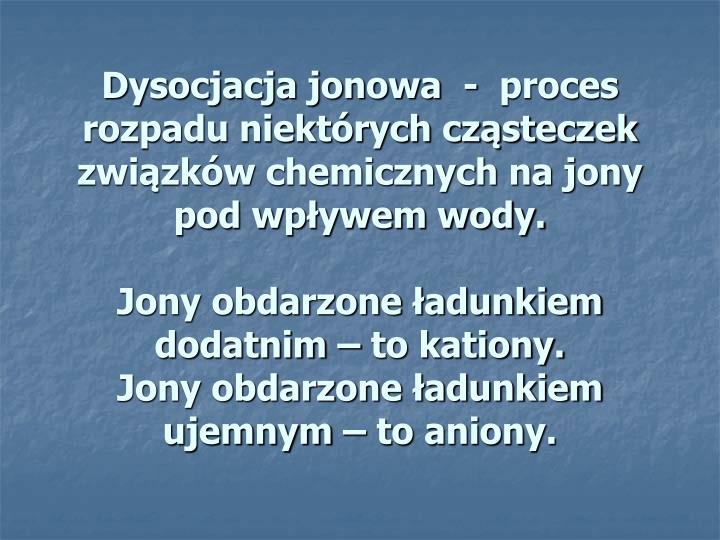 PPT DYSOCJACJA JONOWA KWASÃ W I ZASAD PowerPoint Presentation ID