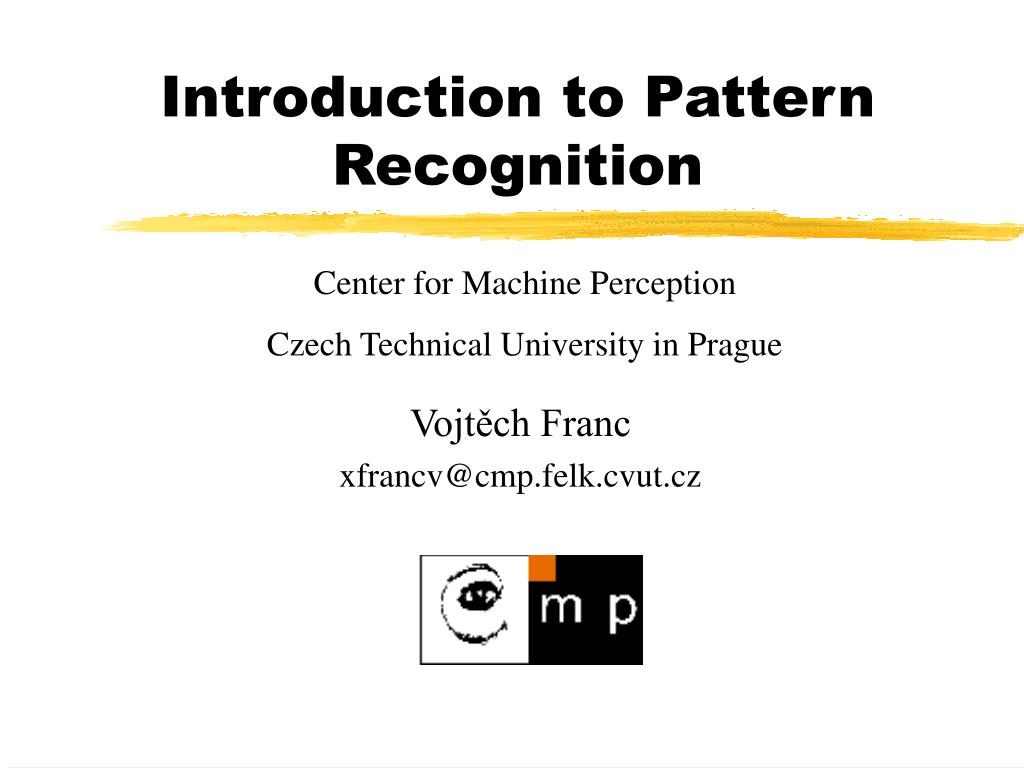 PPT Introduction to Pattern Recognition PowerPoint Presentation, free