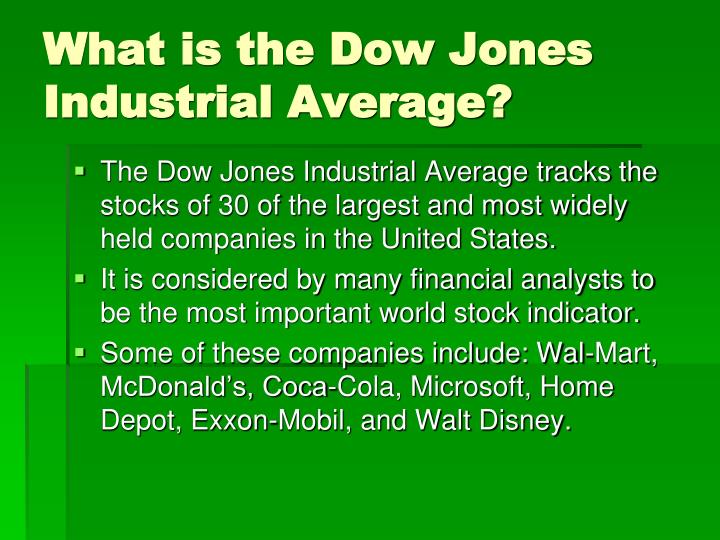 PPT The Dow Jones Industrial Average PowerPoint Presentation ID6921944