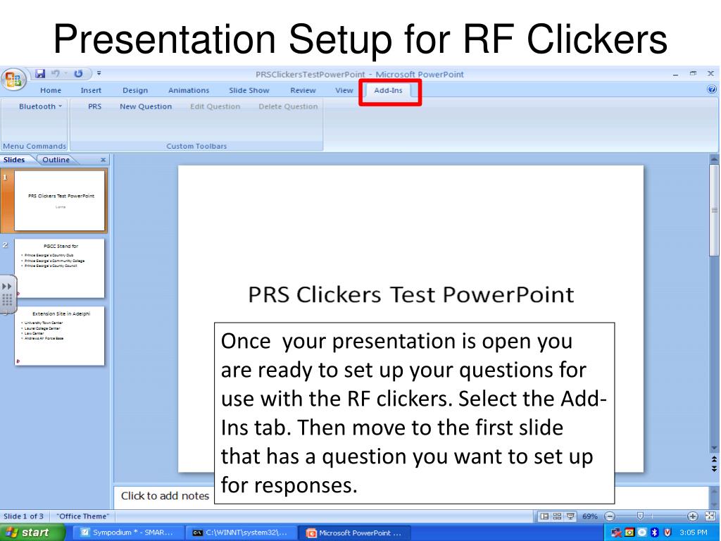 PPT Presentation Setup for RF Clickers PowerPoint Presentation, free