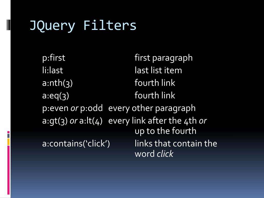 PPT JQuery PowerPoint Presentation, free download ID6922553