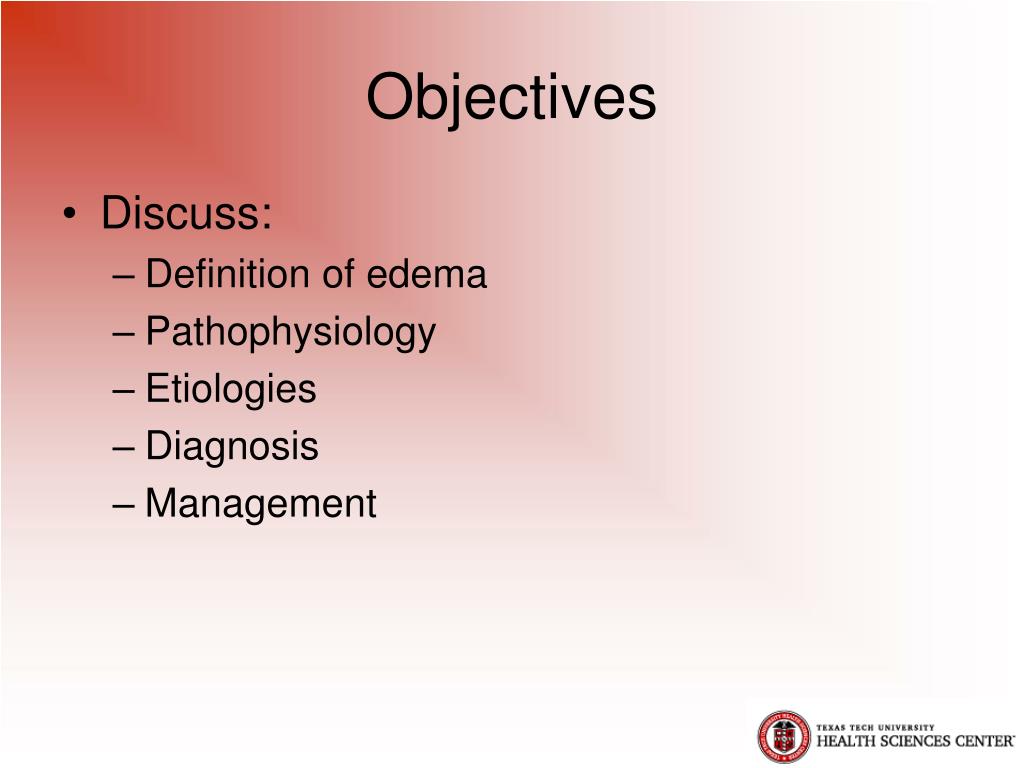 PPT Approach to Peripheral Edema PowerPoint Presentation