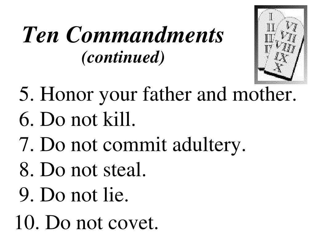 The Ten Commandments Esv