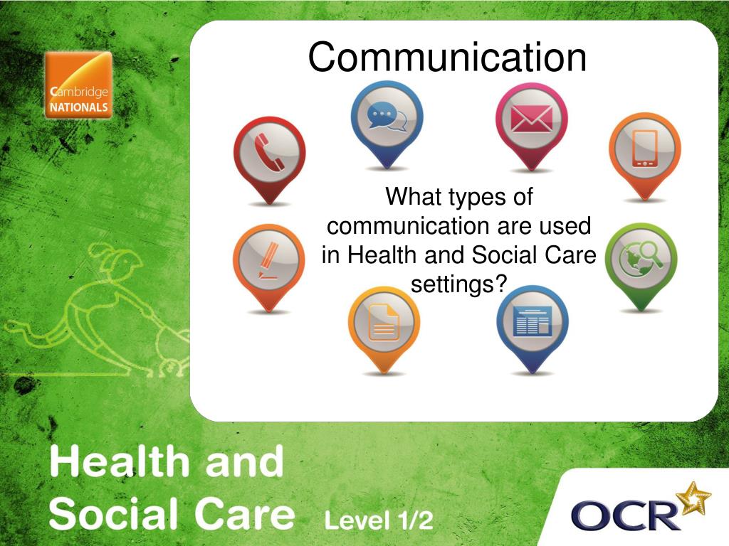 PPT OCR Cambridge National in Health and Social Care (Level 1/2