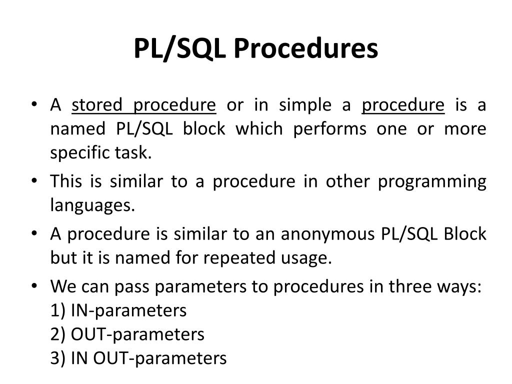 PPT Oracle PL/SQL PowerPoint Presentation, free download ID6932795