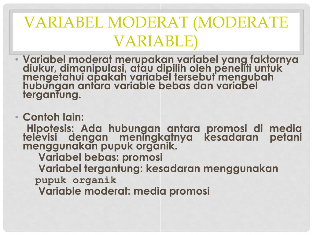 PPT VARIABEL PENELITIAN PowerPoint Presentation, free download ID