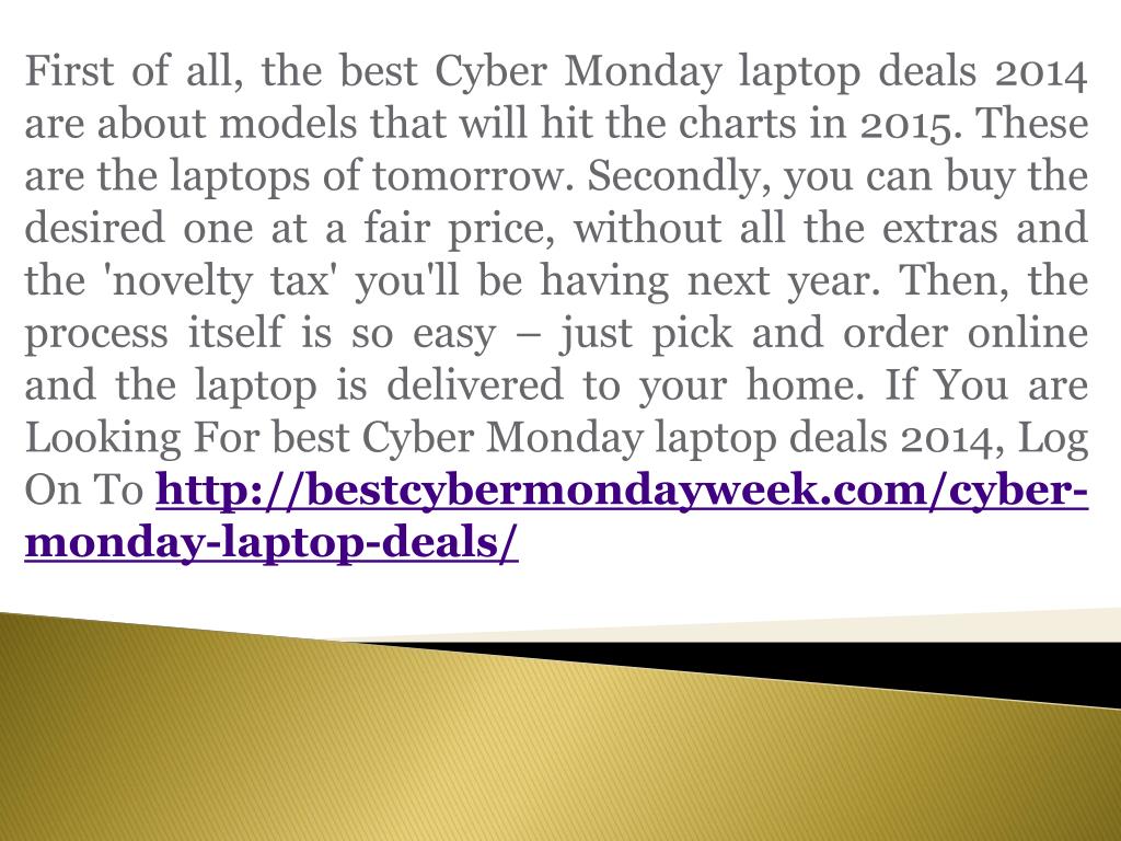 PPT Benefits of the Best Cyber Monday Laptop Deals 2014? PowerPoint