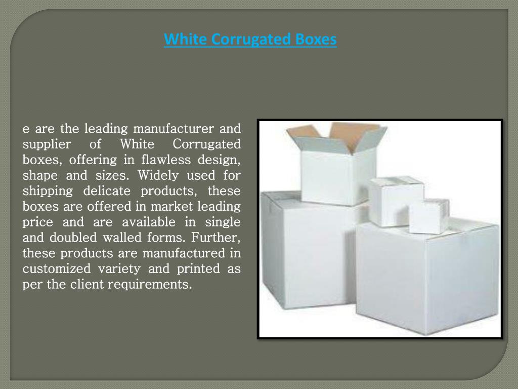 PPT Corrugated Boxes PowerPoint Presentation, free download ID6939136