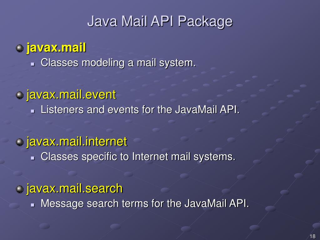 PPT Topics JMS & JavaMail PowerPoint Presentation, free download