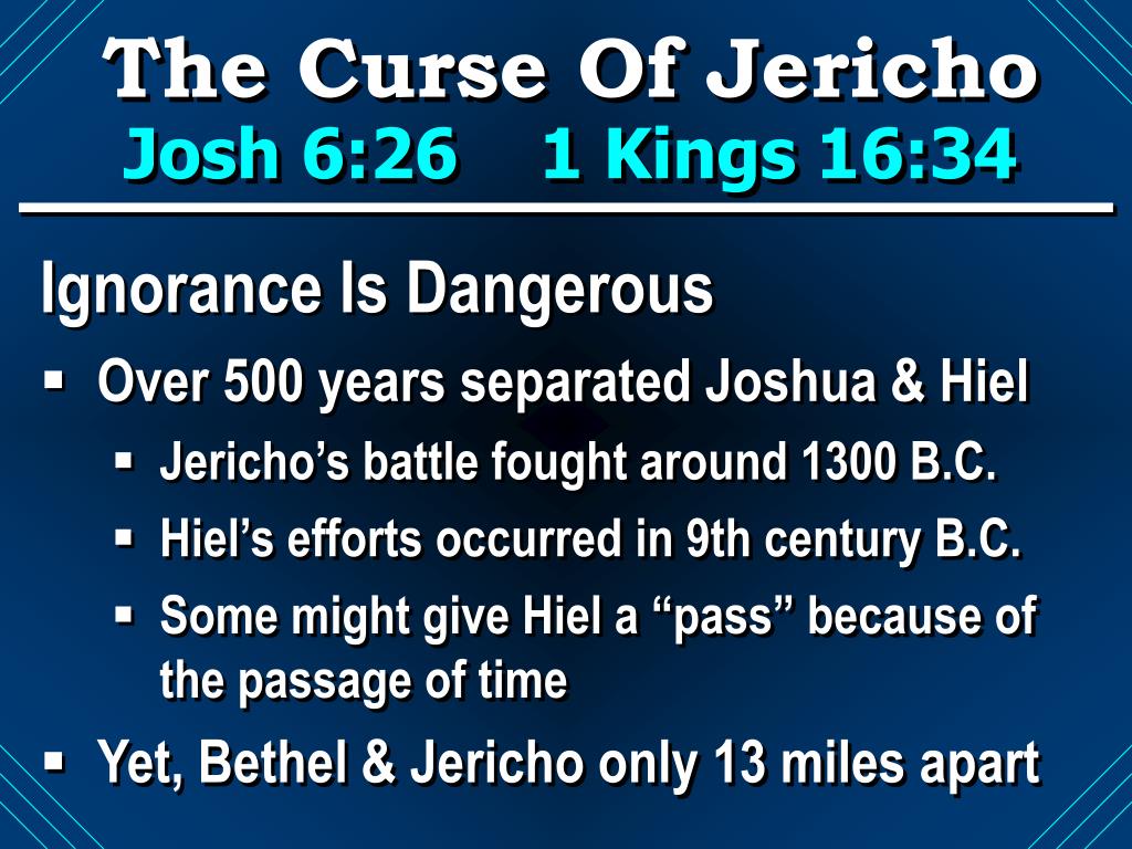 PPT The Curse Of Jericho PowerPoint Presentation, free download ID