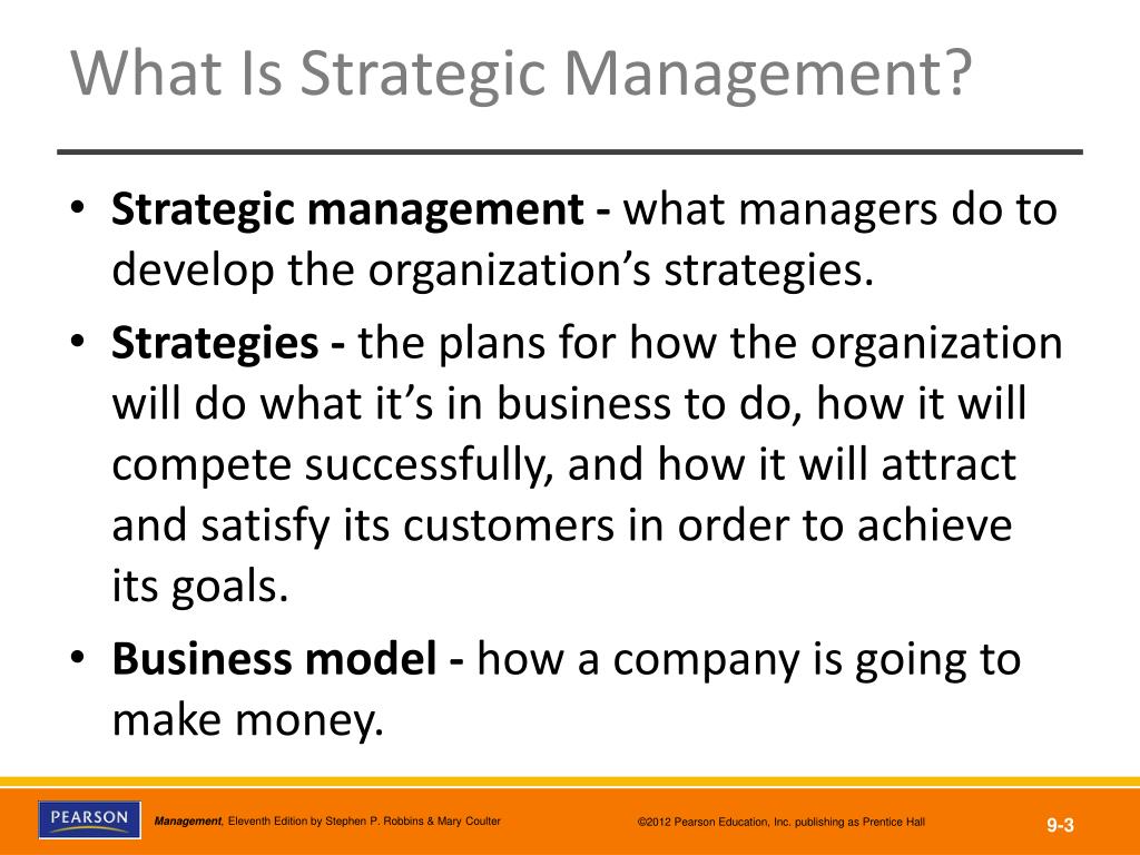 PPT Define strategic management and explain why it’s important