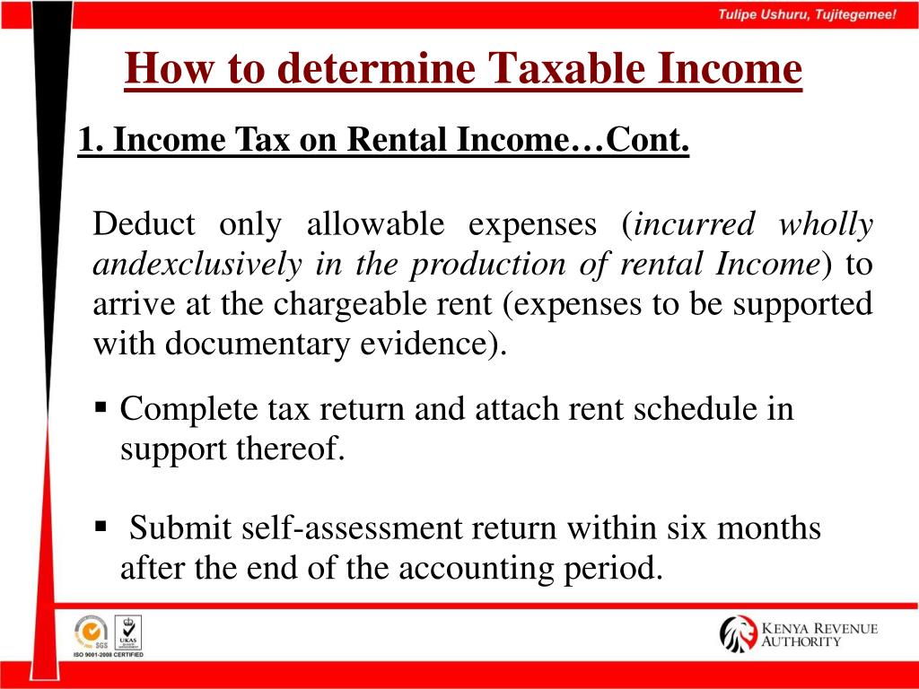 PPT KENYA REVENUE AUTHORITY TAX COMPLIANCE FOR REAL ESTATE DEVELOPERS
