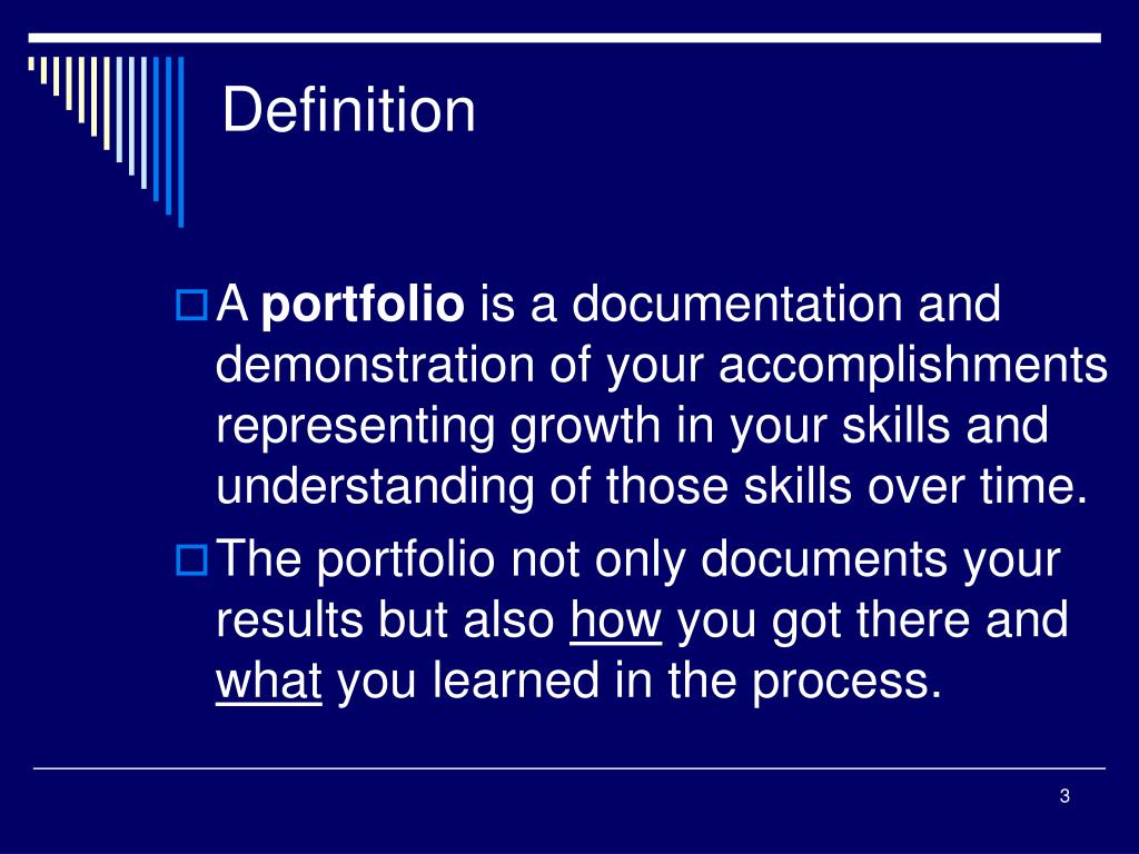 PPT Building a Career Portfolio How to Present Yourself to Potential