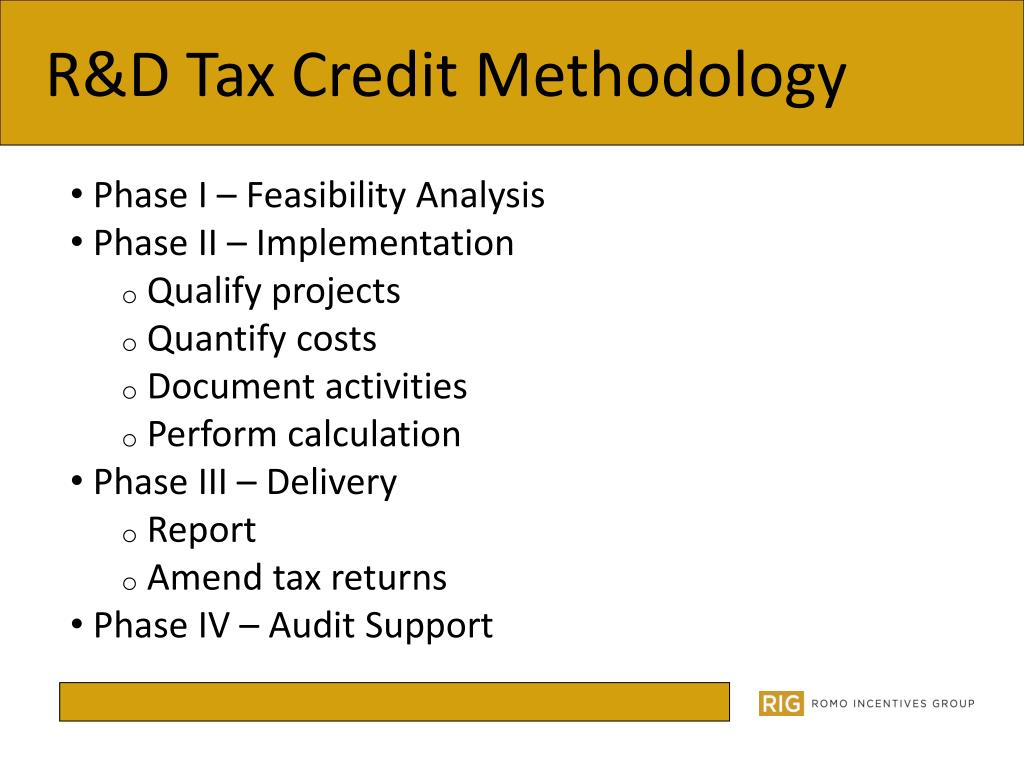 PPT The R&D Tax Credit PowerPoint Presentation, free download ID