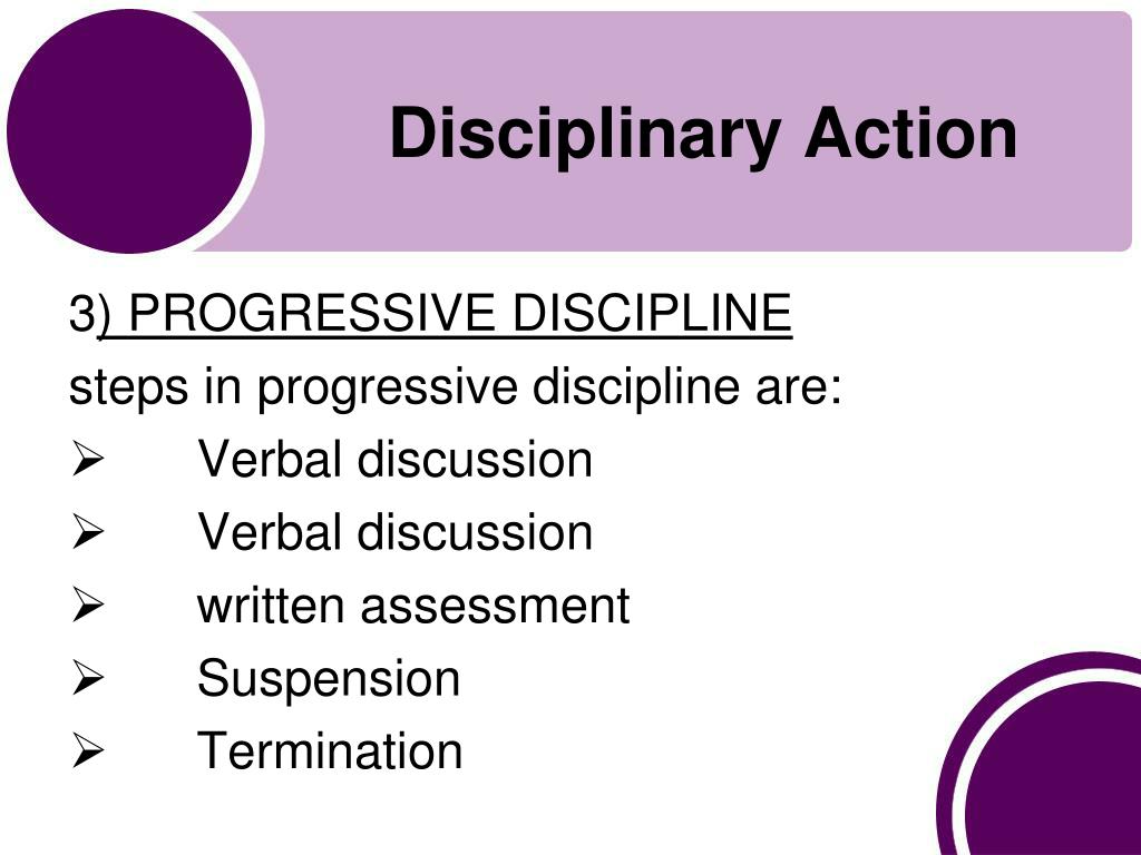PPT Disciplinary Action PROCEDURE PowerPoint Presentation, free