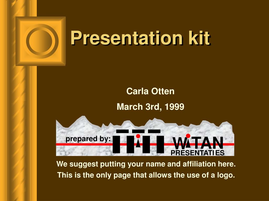 PPT Presentation kit PowerPoint Presentation, free download ID6964418