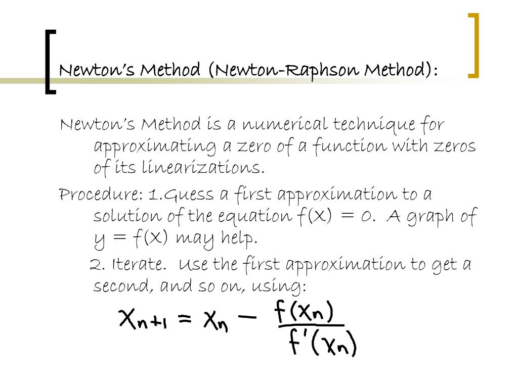 PPT AP Calculus BC 4.5 Linearization and Newton’s Method 2