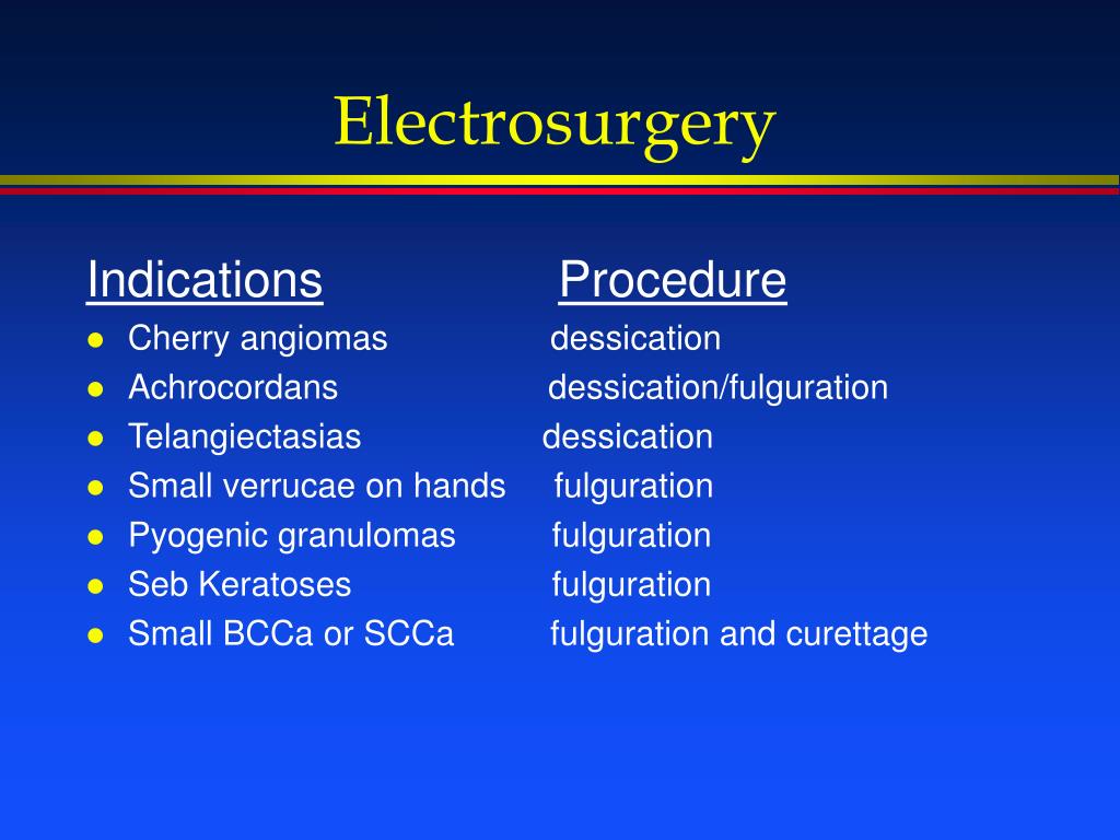 PPT Cryosurgery and Electrosurgery PowerPoint Presentation, free download ID6970031