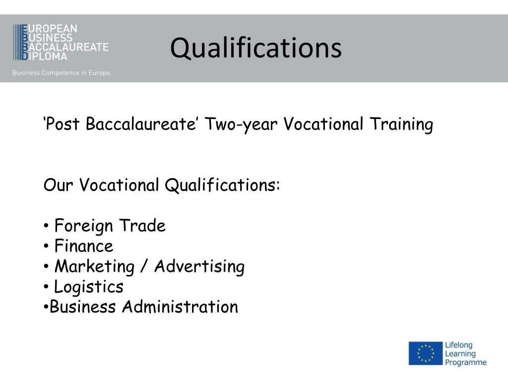 PPT EBBD European Business Baccalaureate Diploma PowerPoint Presentation ID6971351