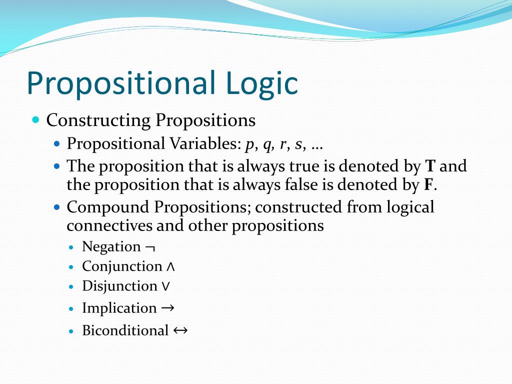 PPT Discrete Mathematics Propositional Logic PowerPoint Presentation