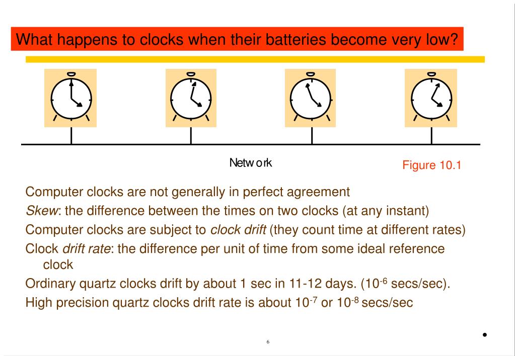 PPT Distributed Systems Course Time and clocks PowerPoint