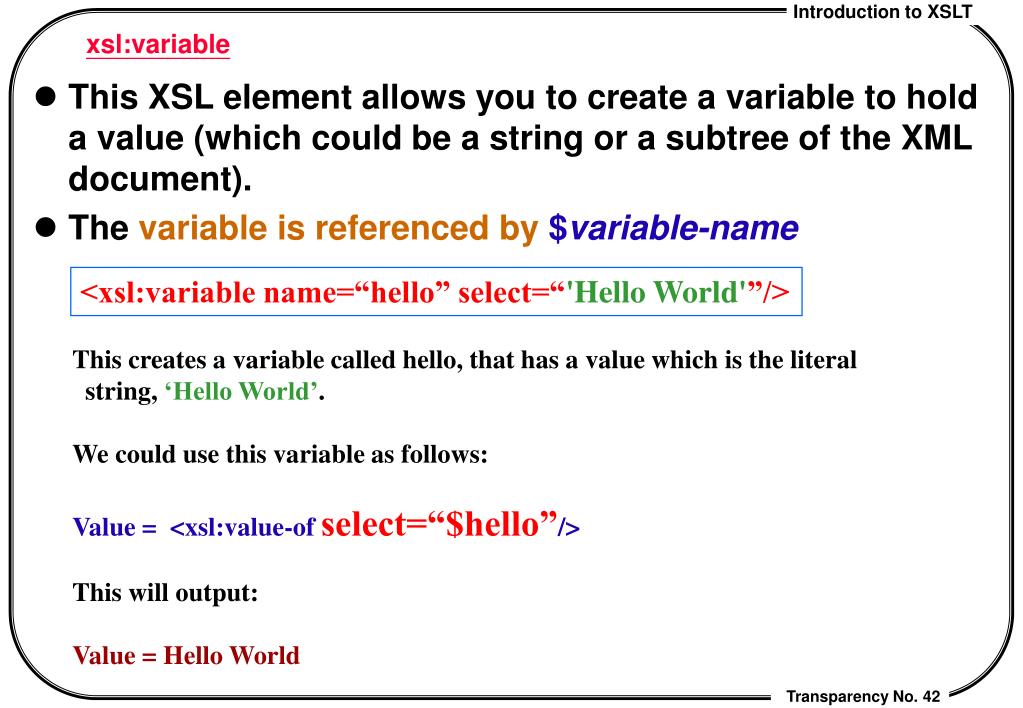 PPT Introduction to XSLT PowerPoint Presentation, free download ID