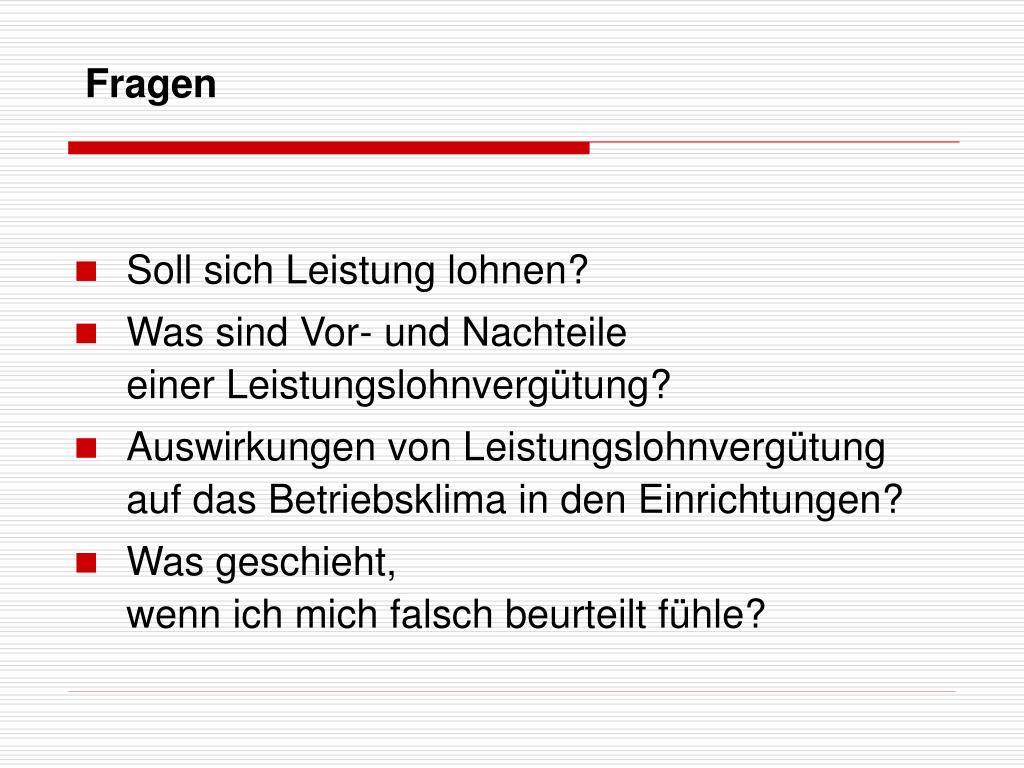 Leistungsorientierte Vergütung: Anreizsysteme.
