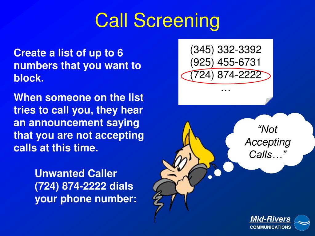 PPT Calling Features PowerPoint Presentation, free download ID6981579