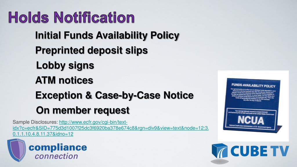 PPT Expedited Funds Availability Act PowerPoint Presentation, free download ID6983044