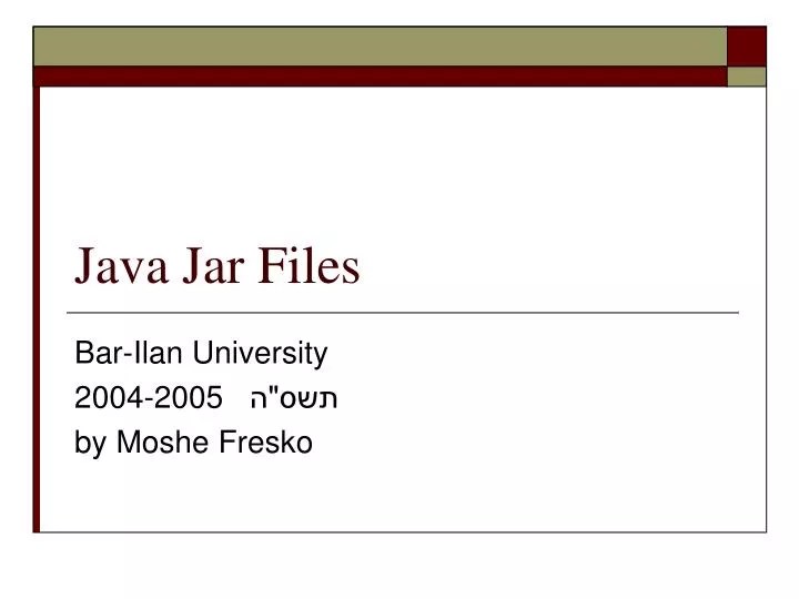 Java jar file download