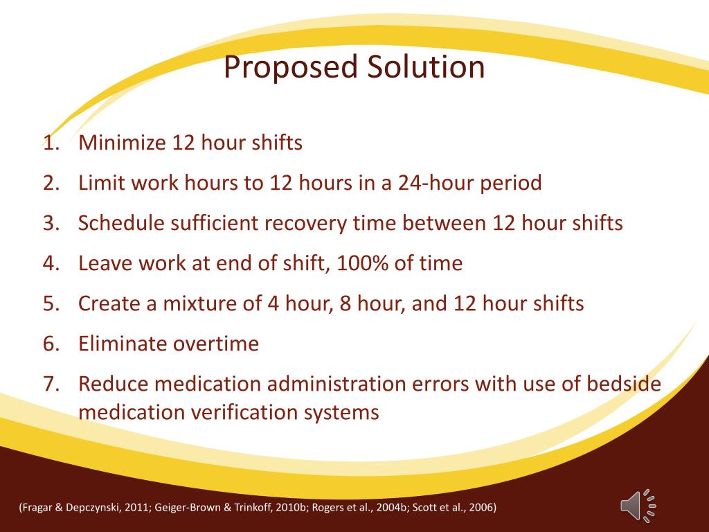PPT 12 Hour Nursing Shifts and Its Impact on Patient Safety