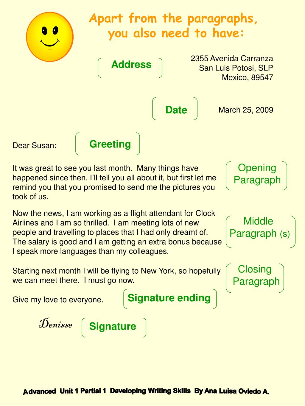 PPT Writing an Informal Letter PowerPoint Presentation, free download