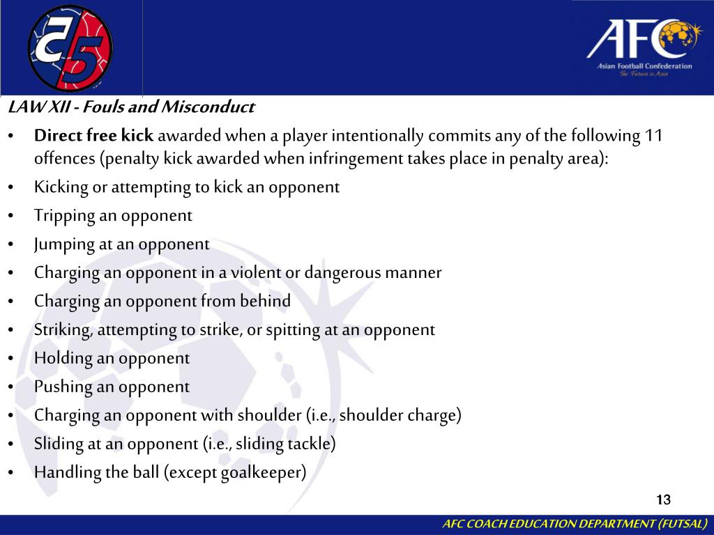 PPT FUTSAL LAWS OF THE GAME PowerPoint Presentation, free download