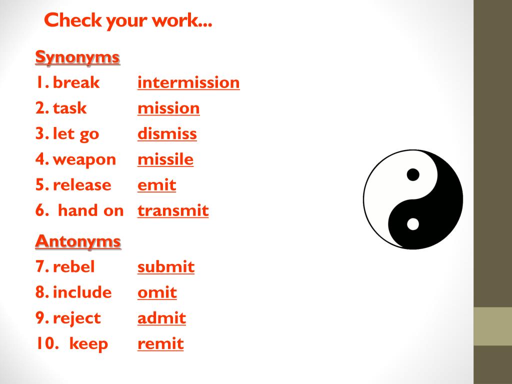 PPT Synonyms and Antonyms PowerPoint Presentation, free download ID