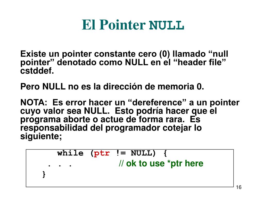 PPT Chapter 15 Pointers, Dynamic Data, and Reference Types PowerPoint Presentation ID6990068