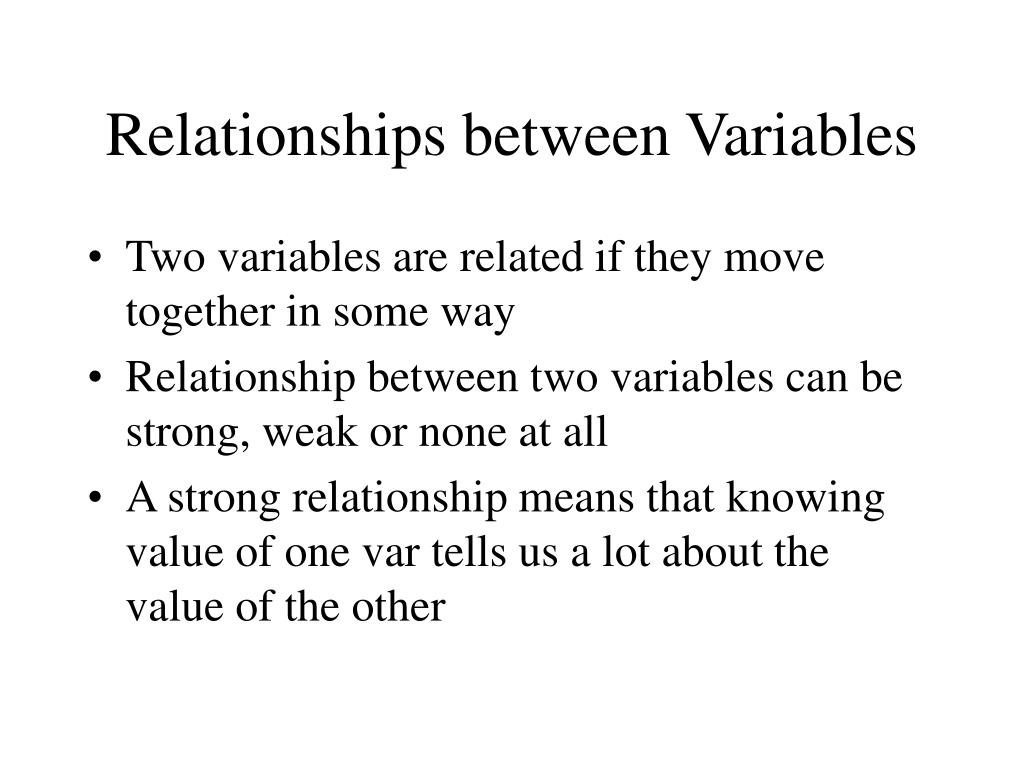 PPT Relationships between Variables PowerPoint Presentation, free