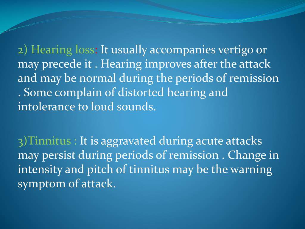 PPT MENIERE’S DISEASE PowerPoint Presentation, free download ID6991462