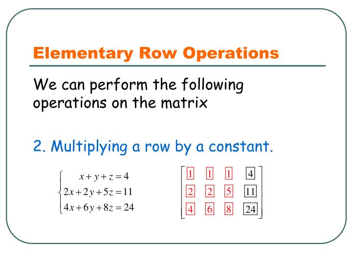 PPT MAT 2401 Linear Algebra PowerPoint Presentation ID6997885