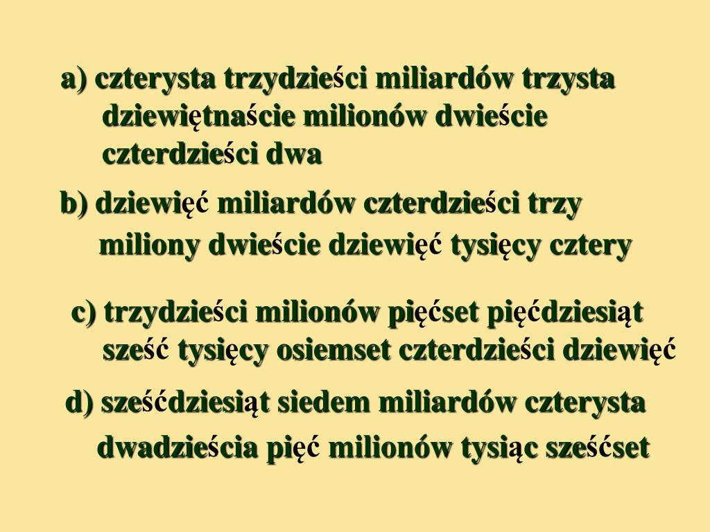 PPT Liczby i cyfry PowerPoint Presentation, free download ID7002070