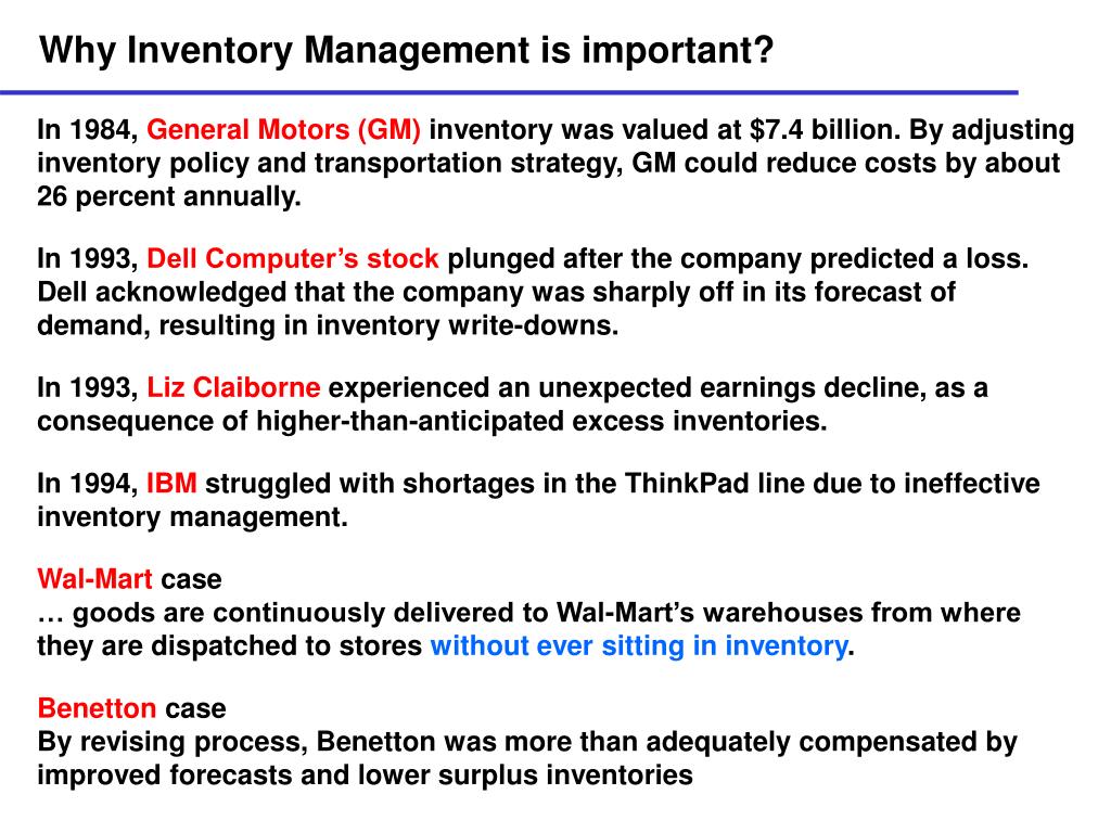 PPT Ch3 재고관리 시스템 (Inventory Management System) PowerPoint