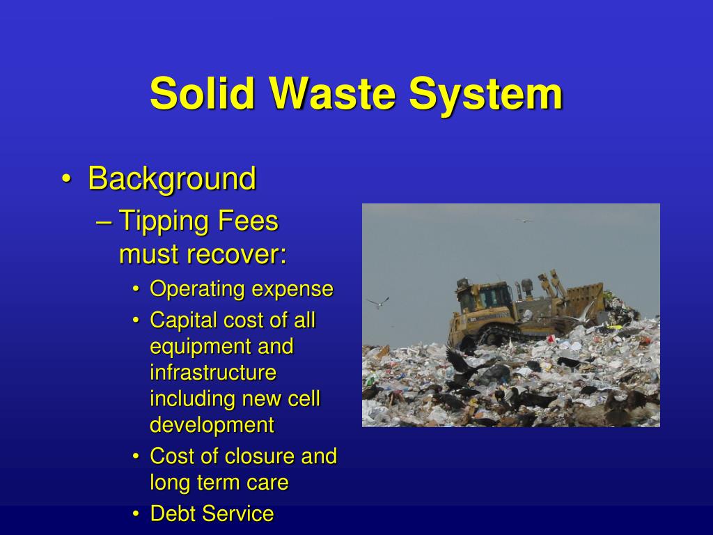 PPT Utilities Department Solid Waste System Tipping Fees PowerPoint