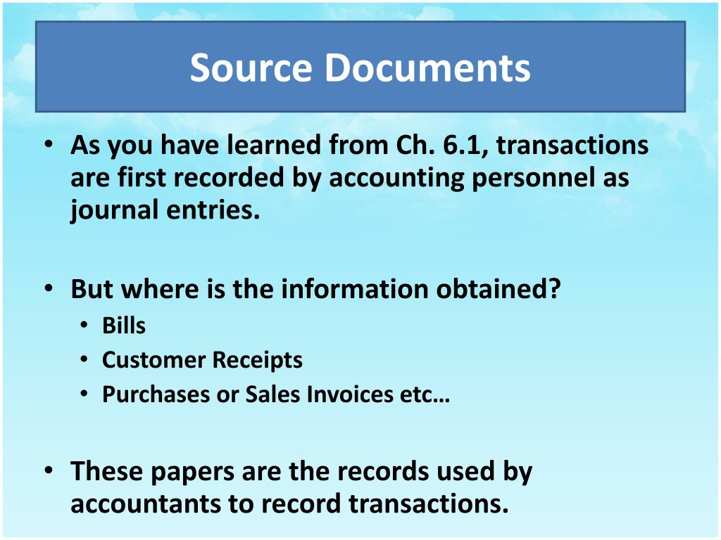 PPT 6.2 Source Documents PowerPoint Presentation, free download ID