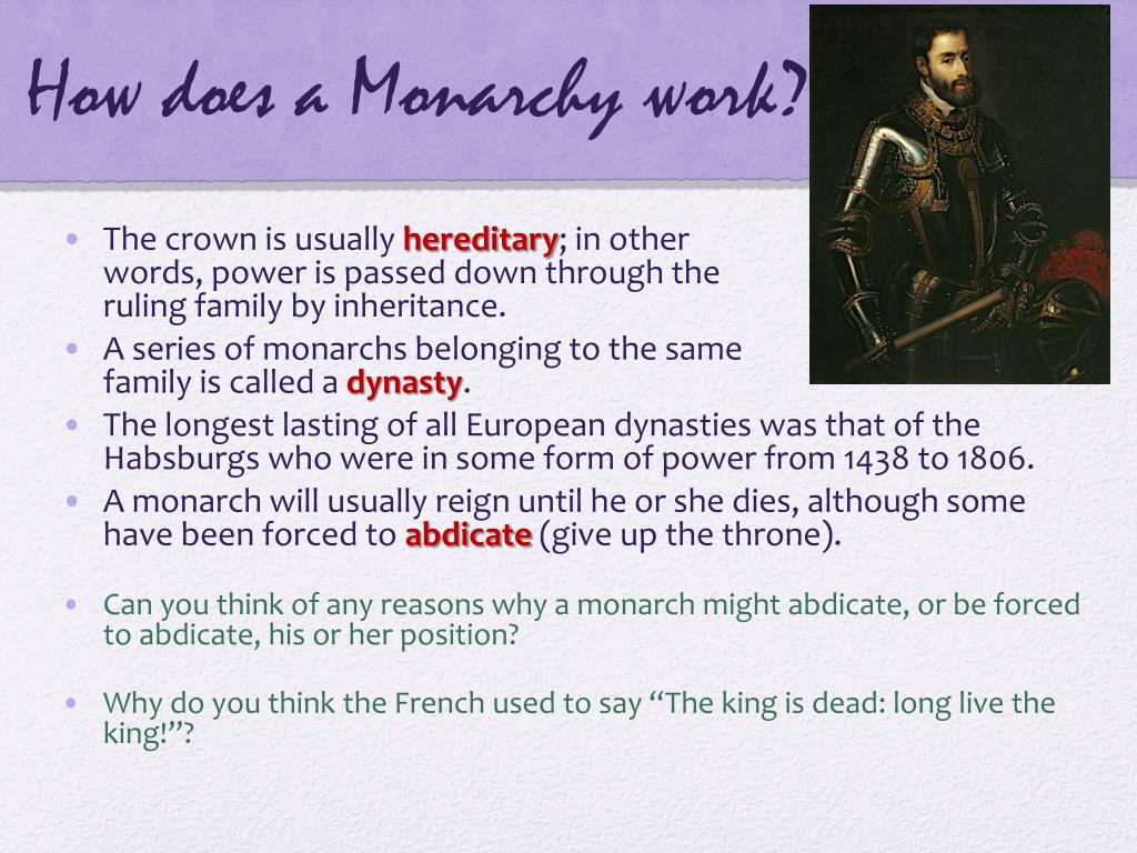 PPT Monarchy PowerPoint Presentation, free download ID7009442