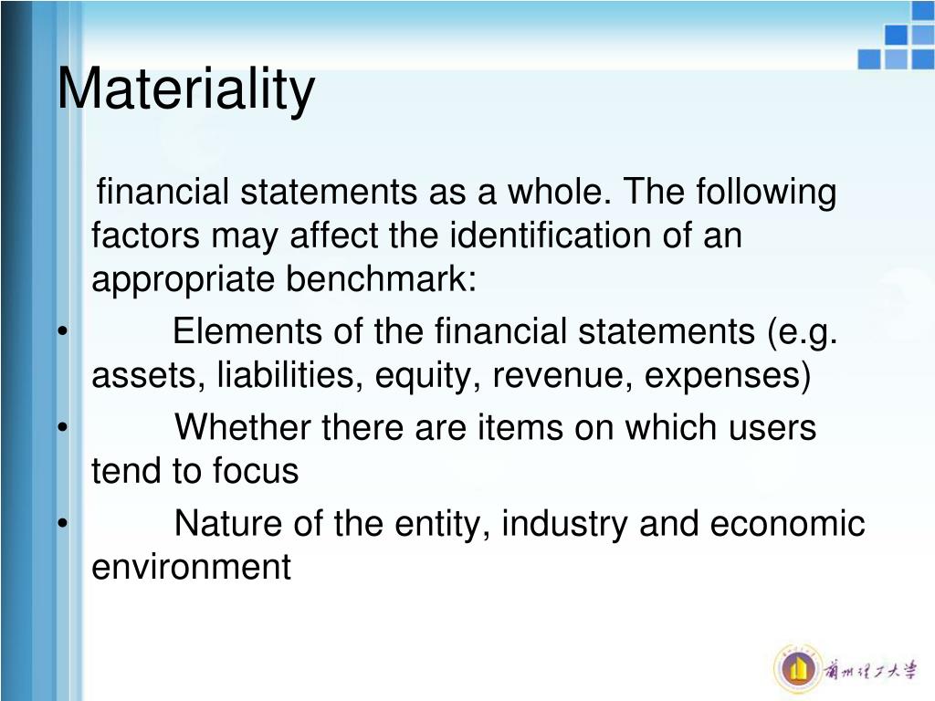 PPT Part Two Audit objectives, Planning The Audit ＆ Materiality