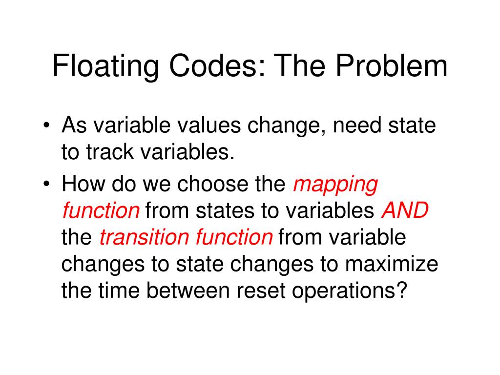 PPT Designing Floating Codes for Expected Performance PowerPoint