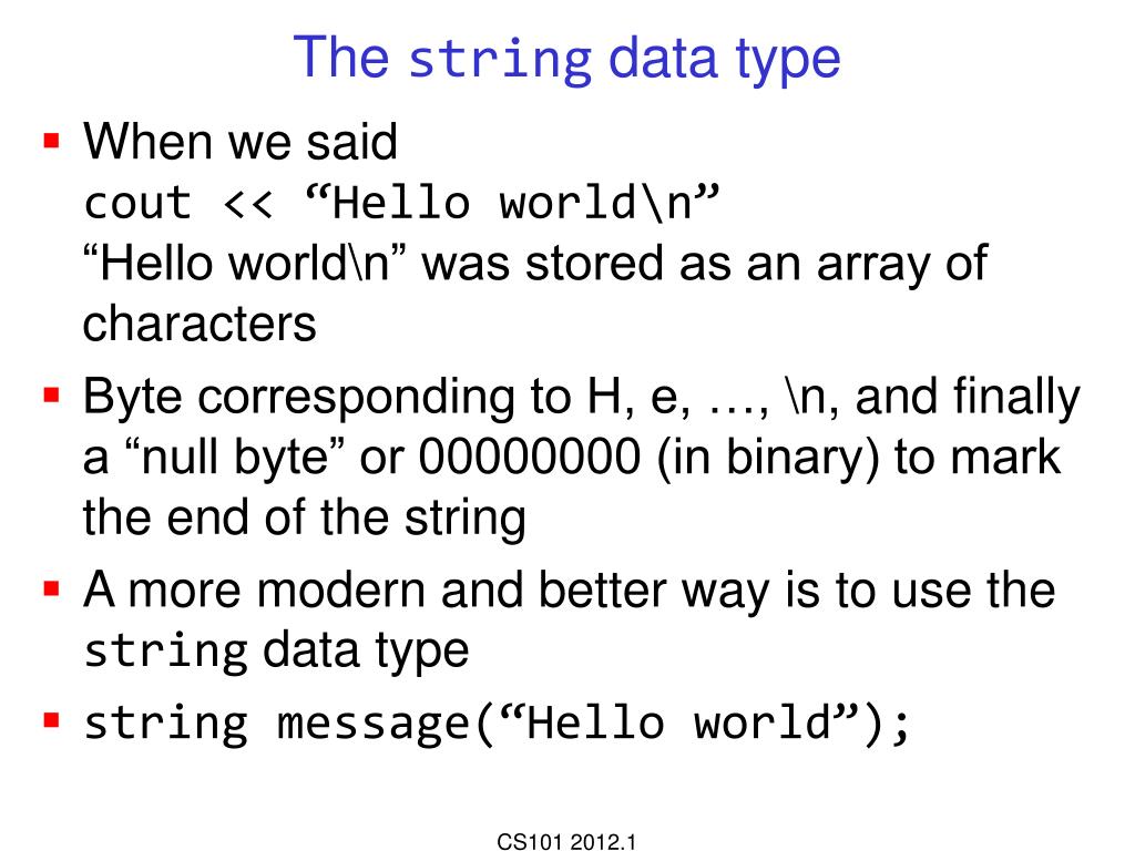 PPT Basic data types and their representation PowerPoint Presentation