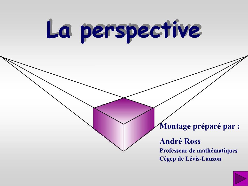 PPT La perspective PowerPoint Presentation, free download ID7014243