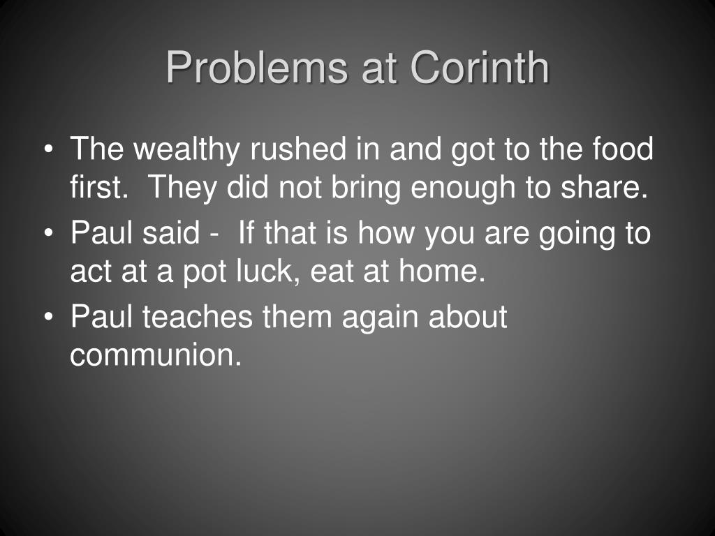 PPT 1 Corinthians 111733 PowerPoint Presentation, free download
