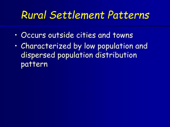 PPT Settlement Patterns of Canada Rural vs Urban PowerPoint